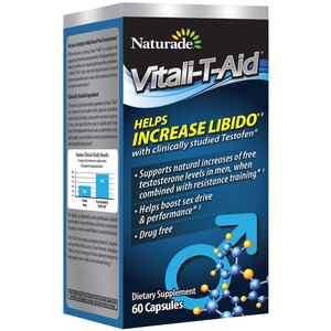 Naturade Vitali-T-Aid - Cápsulas con Testofen clínicamente analizado