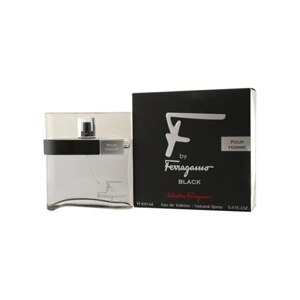 F By Ferragamo Pour Homme Black by Salvatore Ferragamo Eau De Toilette Spray 3.4 OZ