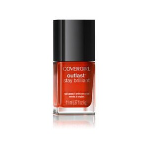 CoverGirl Outlast Stay Brilliant Nail Gloss, Go-Go Mango 245