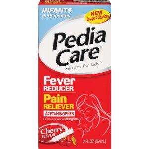 Pedia Care Fever Reducer Pain Reliever Liquid Cherry