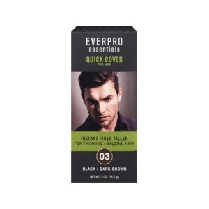 Everpro Essentials Quick Cover for Men Instant Fiber Filler, 03 Black/Dark Brown