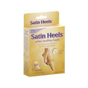 Satin Heels Exfoliating Sock Small (Women's 4-7)