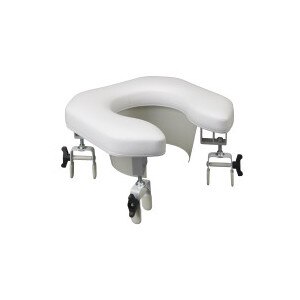 Drive Medical Padded Raised Toilet Seat Riser White