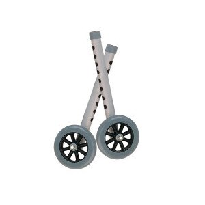 Drive Medical Extended Height Walker Wheels and Legs Combo Pack, 5