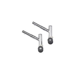 Drive Medical Anti Tippers with Wheels Chrome