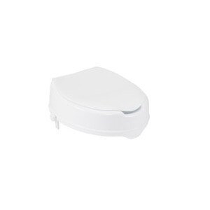 Drive Medical Raised Toilet Seat with Lock and Lid White, 2