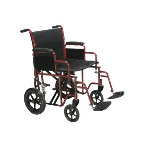 Drive Medical Bariatric HD Wheelchair Red 22