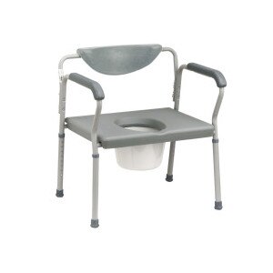 Drive Medical Bariatric Assembled Commode Grey