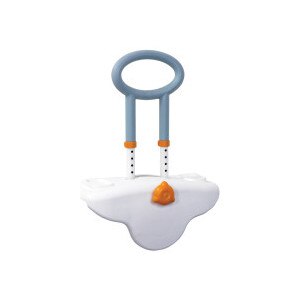 Drive Medical Michael Graves Clamp On Height Adjustable Tub Rail White and Blue/Grey