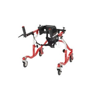 Drive Medical Ped Lumin Post Gait Trainer, Red
