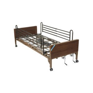 Drive Medical Multi Height Manual Hospital Bed Full Rails