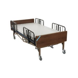 Drive Medical Full Electric Bariatric Bed T Rail Foam Mat