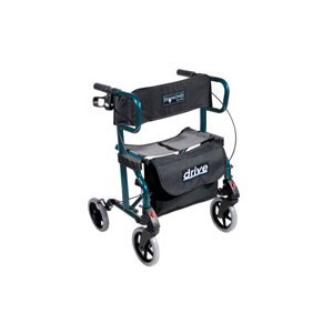 Drive Medical Diamond Wheelchair Rollator Marine Blue