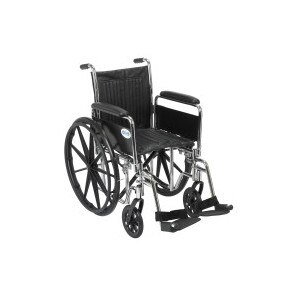 Drive Medical Chrome Sport Wheelchair DFASF 16