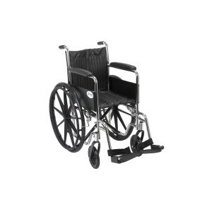 Drive Medical Chrome Sport Wheelchair FASF 16