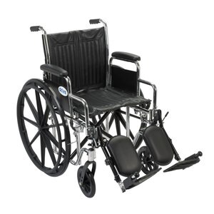 Drive Medical Chrome Sport Wheelchair DDAELR 18