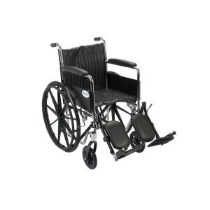 Drive Medical Chrome Sport Wheelchair FAELR 18