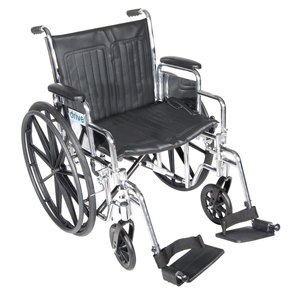Chrome Sport Wheelchair with Various Arm Styles and Front Rigging Options