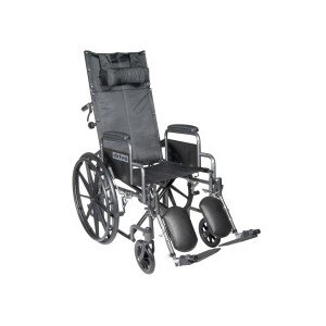 Drive Medical Silver Sport Reclining Wheelchair 18DDA