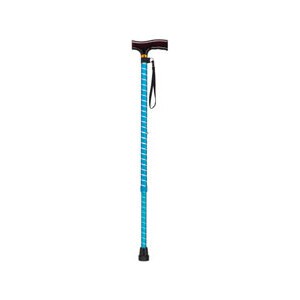 Drive Medical Adjustable Light T Handle Cane Blue Twist
