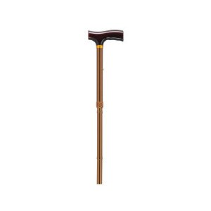 Lightweight Adjustable Folding Cane with T Handle, Bronze