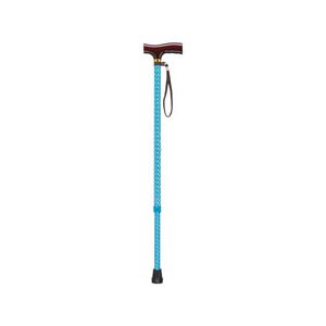 Drive Medical Adjustable Light T Handle Cane Blue Wave