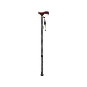 Drive Medical Adjustable Light T Handle Cane Black Wave