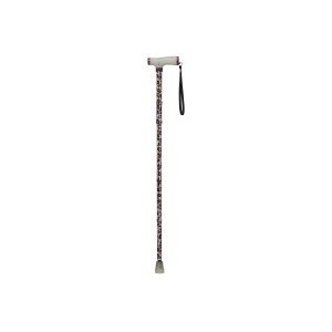 Drive Medical Folding Cane with Glow Grip Leopard
