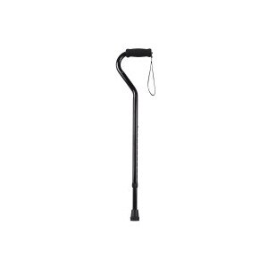 Drive Medical Foam Grip Offset Handle Cane Silver