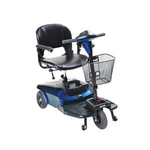 Drive Medical Bobcat 3 Wheel Compact Scooter Blue