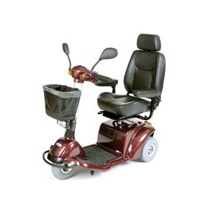 Drive Medical Pilot 3-Wheel Power Scooter Burgundy 20
