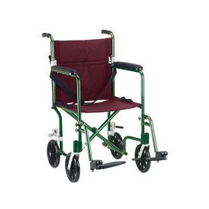 Drive Medical Flyweight Light Wheelchair, Burgandy Plaid 19 inch