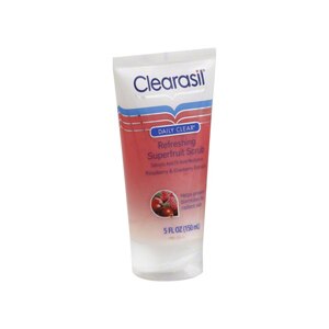 Clearasil Daily Clear Refreshing Superfruit Scrub, Raspberry & Cranberry Extracts