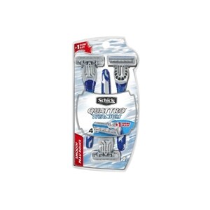 Schick Quattro Titanium Smooth Disposable Razors