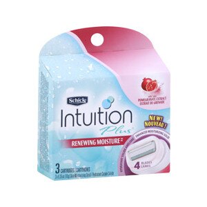 Schick Intuition Plus Renewing Moisture Cartridges with Pomegranate Extract