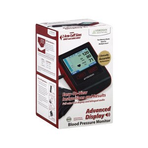 Veridian Healthcare Advanced Display Blood Pressure Monitor Arm Cuff