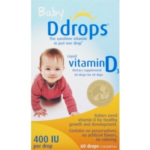 D Drops Liquid Vitamin D3 for Baby, 400 IU