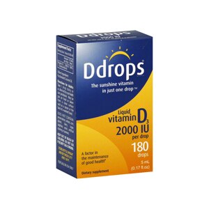 D Drops Liquid Vitamin D3, 2000 IU