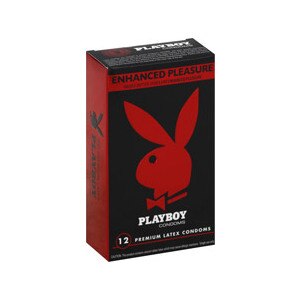 Playboy Premium Latex Condoms, Lubricated Enhanced Pleasure