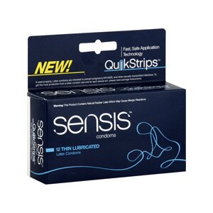 Sensis Thin Lubricated Latex Condoms