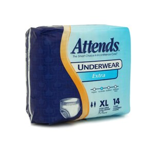 Attends Underwear Extra Moderate XL (58-68 Inches) Case
