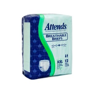 Attends Breathable Briefs XX Large (63-70 Inches) Case