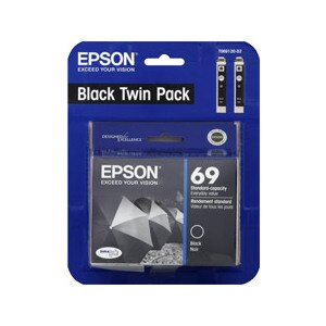 Epson Ink Cartridge Twin Pack Black 69