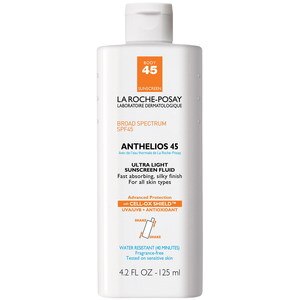 La Roche-Posay Anthelios Ultra Light Sunscreen Fluid For Body SPF 45, 4.2 OZ