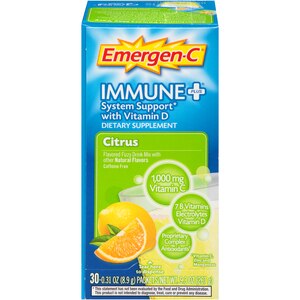 Emergen-C Immune Plus System Support with Vitamin D Citrus