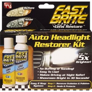 Fast Brite Auto Headlight Restorer Kit