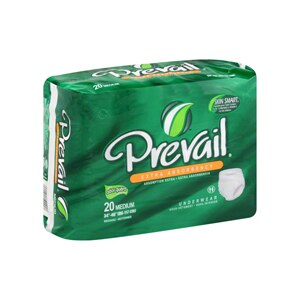 Prevail Underwear For Women And Men Medium Hip Size 34 - 44 Inches 4 Packs 20 Each Case