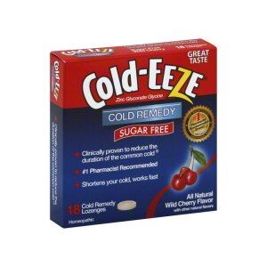 Cold-Eeze Sugar Free Cold Remedy Lozenges Natural Wild Cherry
