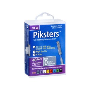 Piksters Size 0 Grey Handle