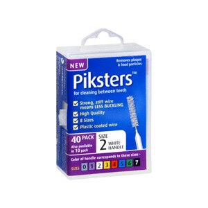 Piksters Size 2 White Handle
